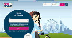 Desktop Screenshot of datingrepublic.com